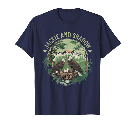 Vintage Jackie And Shadow Bald Eagle Family Nature Lovers T-Shirt
