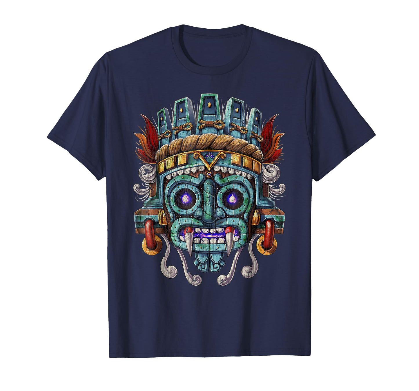 Vintage Aztec God Tlaloc Mayan Mythology Deity Mexican copy T-Shirt