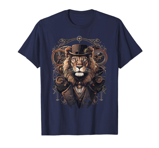 Steam Punk Art Lion Steampunk T-Shirt