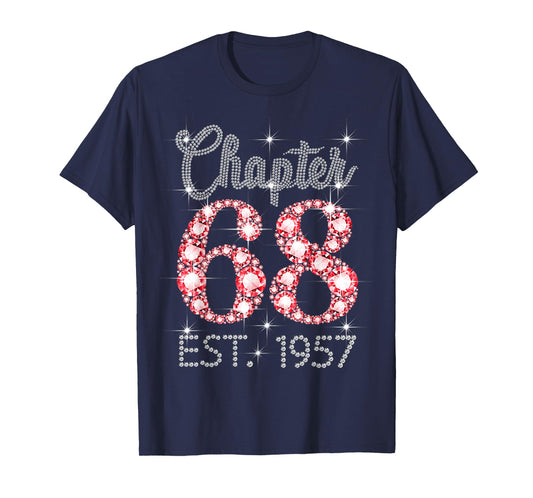 Chapter 68 EST 1957 Happy 68Th Birthday Girl Men Women T-Shirt