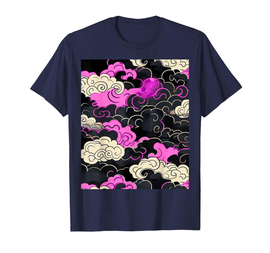 Pink Graphic Above The Clouds Pink Graphic T-Shirt