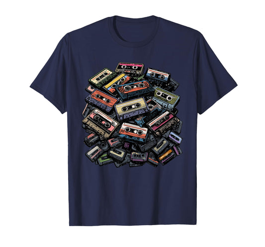 Mixtapes Shirt Vintage Cassette Tapes 1980s Radio Music T-Shirt
