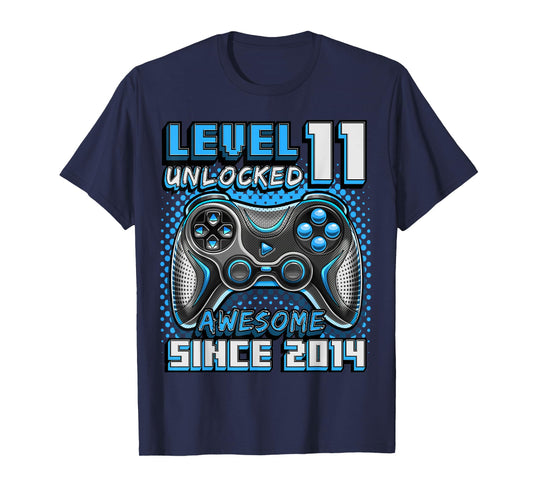 11th Birthday Boy Level 11 Gamer 11 Year Video Game Party T-Shirt