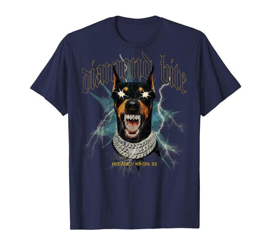 Doberman Dog Vintage Streetwear Urban Hip Hop Y2K Back Print T-Shirt
