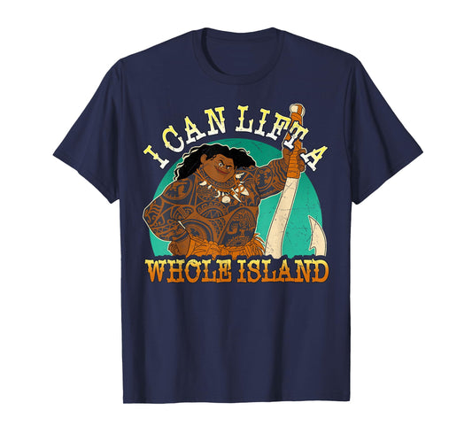 Disney Moana Maui I Can Lift A Whole Island Graphic T-Shirt T-Shirt