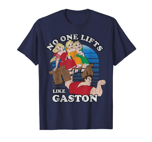 Disney Beauty and the Beast Retro No One Lifts Like Gaston T-Shirt