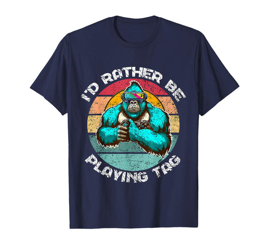 I'd Rather Be Playing Tag Gorilla Monke Tag Gorilla VR Gamer T-Shirt