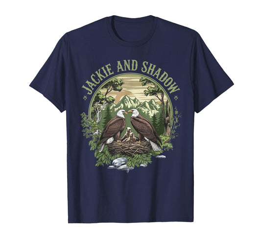 Vintage Jackie And Shadow Bald Eagle Family Nature Lovers T-Shirt