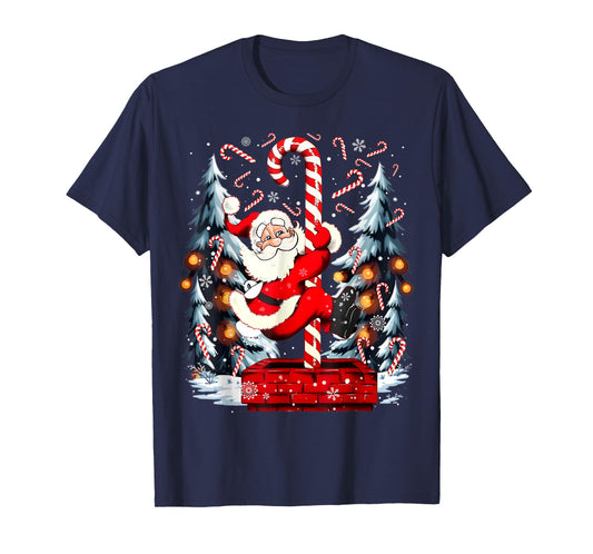 Funny Santa Christmas Tree Xmas Family Men Women Kids T-Shirt