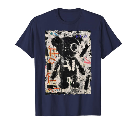 Graffiti Teddy Bear Edgy Vintage Retro Streetwear Teddy T-Shirt