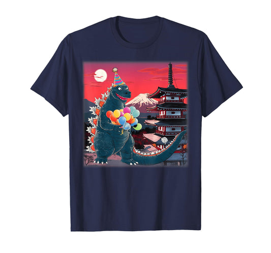 Kaiju Birthday Party Japan Monster Movie Bday Decorations T-Shirt