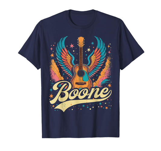 Boone Family Name I Love Boone Personalized Vintage US Flag T-Shirt