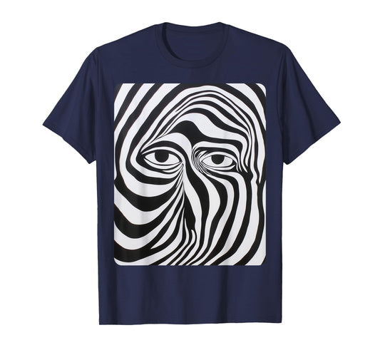 Eyes White and Black Fashion Designer T-Shirt