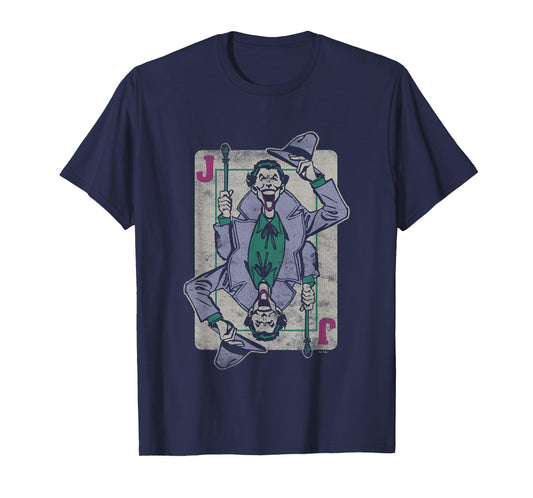 DC Comics Batman The Joker Vintage Playing Card T-Shirt