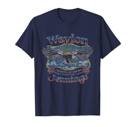 Waylon Jennings - Official Merchandise - Dreaming My Dreams T-Shirt