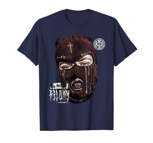 Modern Hip Hop Balaclava Girl Urban Streetwear Edgy Ski Mask T-Shirt