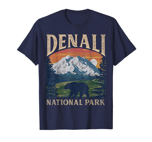 Vintage Denali National Park Retro Mount For Men Women T-Shirt