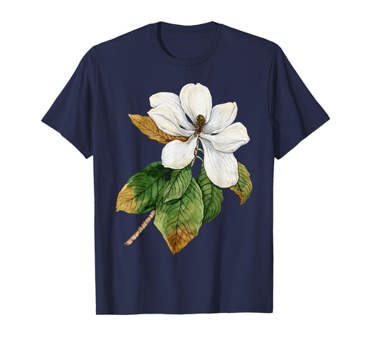 Boho Flower Magnolia Graphic Botanical Gardener Nature Lover T-Shirt