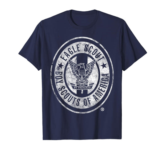 Eagle Scout Vintage (White Distressed) T-Shirt