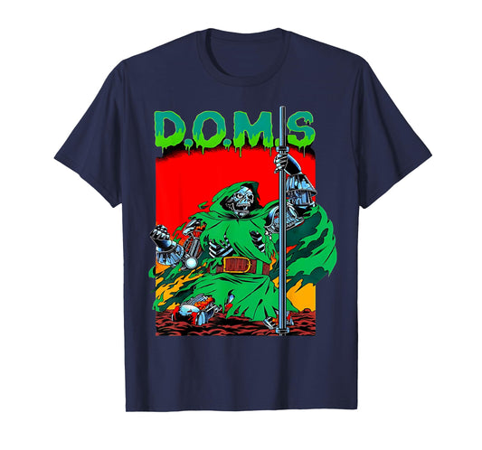 DOMS Funny Muscle Gym Weightlifting Bodybuilding Fitness T-Shirt