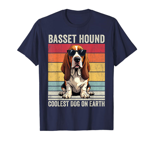Basset Hound Coolest Dog On Earth, Basset Hound T-Shirt