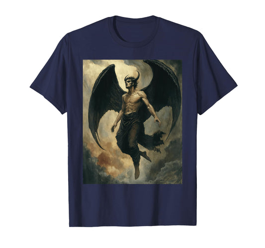 Lucifer Angel Dark Gothic Occult Vintage Satanic T-Shirt