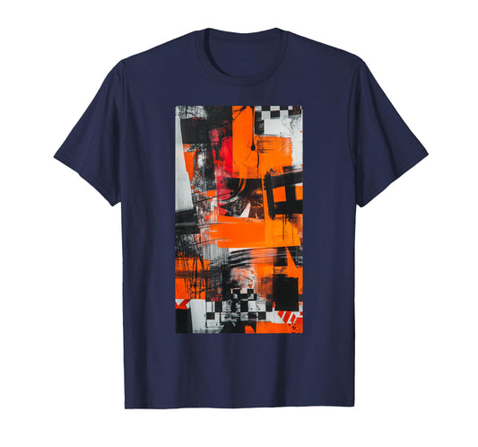 Graffiti Orange Abstract art Modern Colors T-Shirt