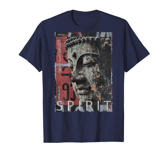 Hip Hop Retro Vintage Edgy Y2K Back Print Streetwear Buddha T-Shirt