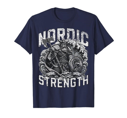 Nordic Strength Viking Warrior Vintage Men Women T-Shirt