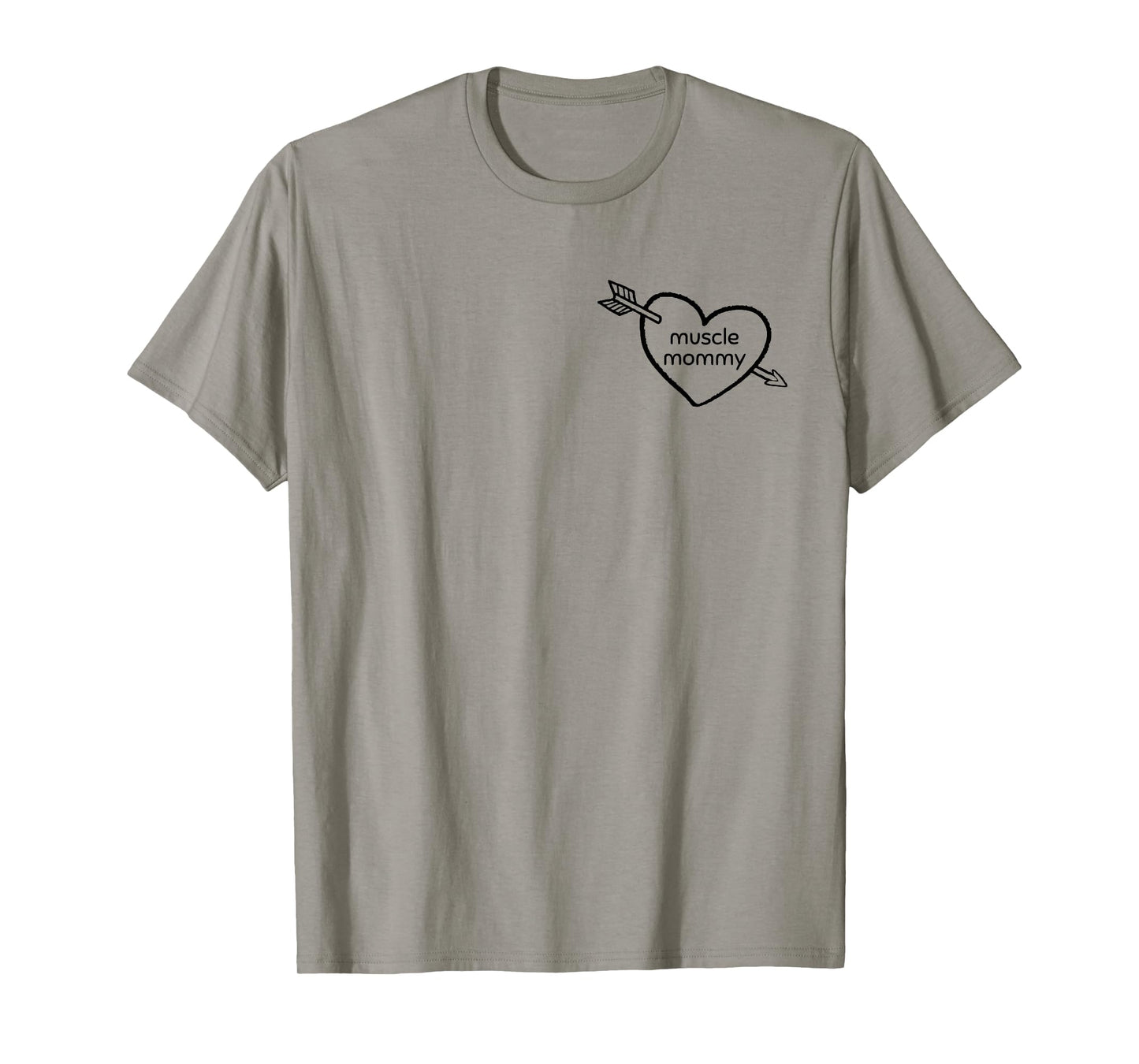 Mens Muscle Mommy Gym Pump Cover Heart Weightlifting T-Shirt
