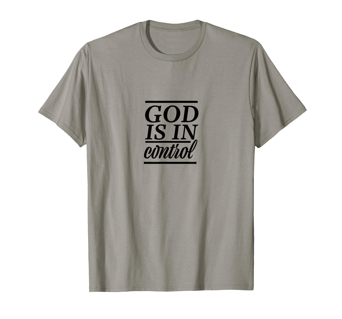 God Is In Control Slogan ,Christian Clothing,Christian T-Shirt