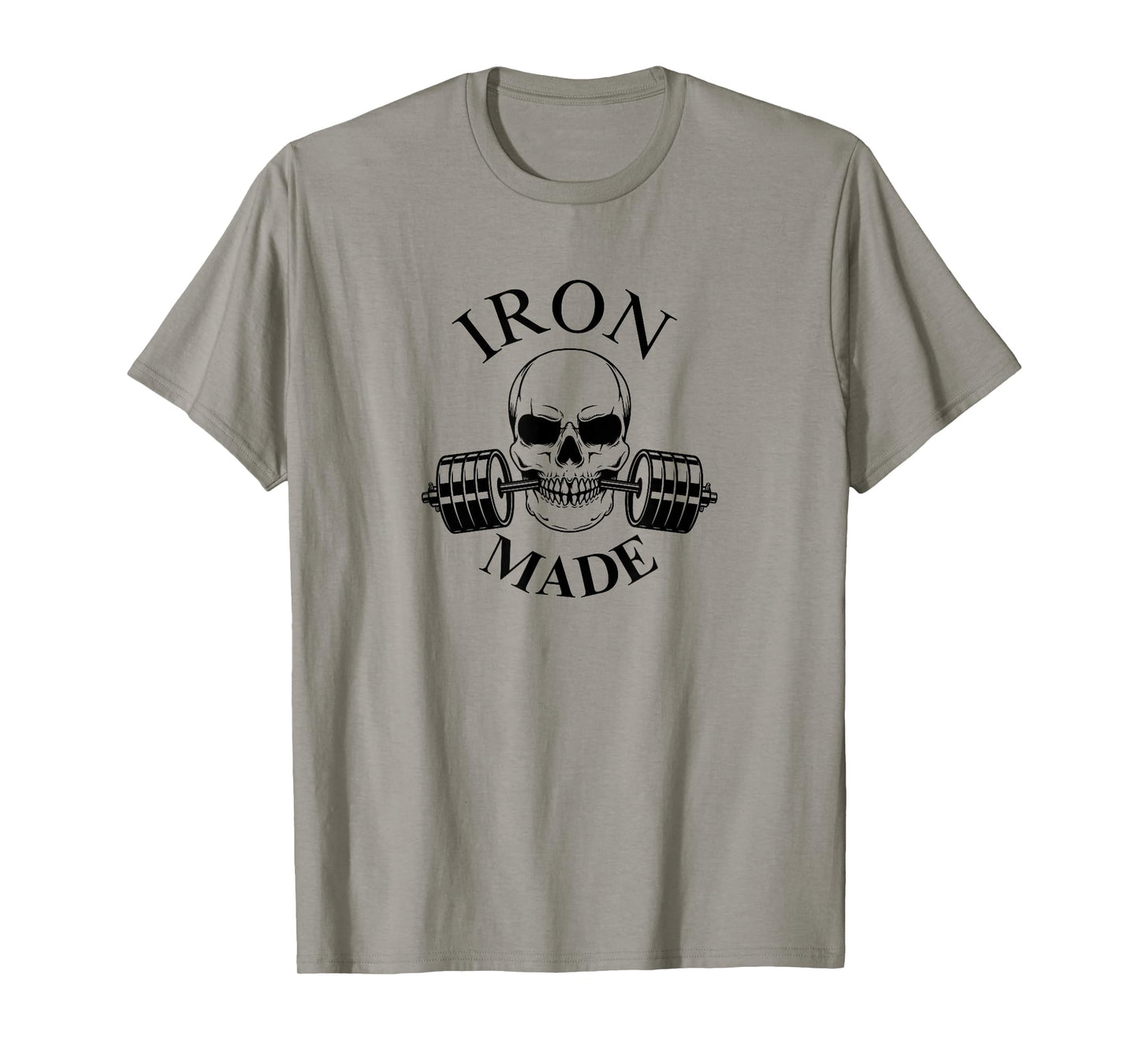 IRON MADE | SKULL with weights pump cover gym T-Shirt