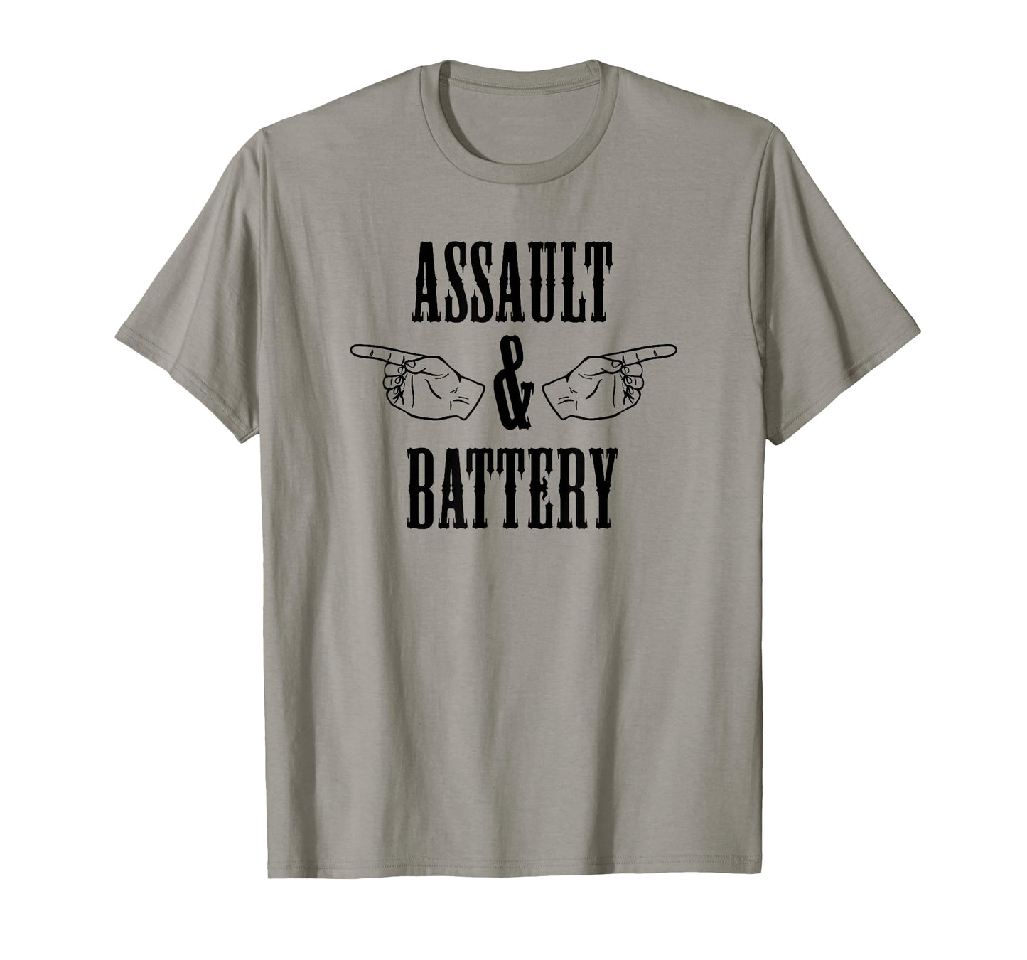 Funny Assault and Battery Bodybuilding T-Shirt
