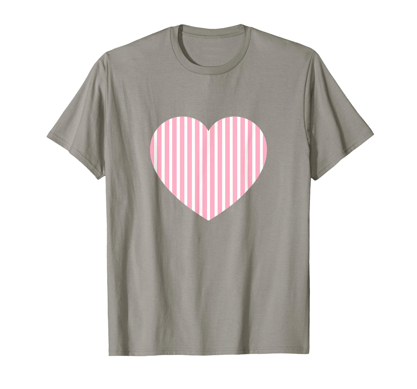 Cute Pastel Rose Pink White Vertical Line Stripes Minimalist T-Shirt