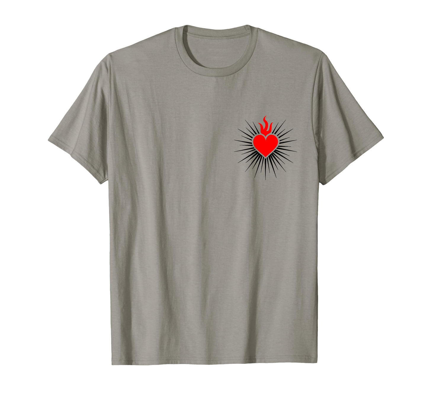 Sacred Heart Love Jesus Christ God Christian Church Religion T-Shirt