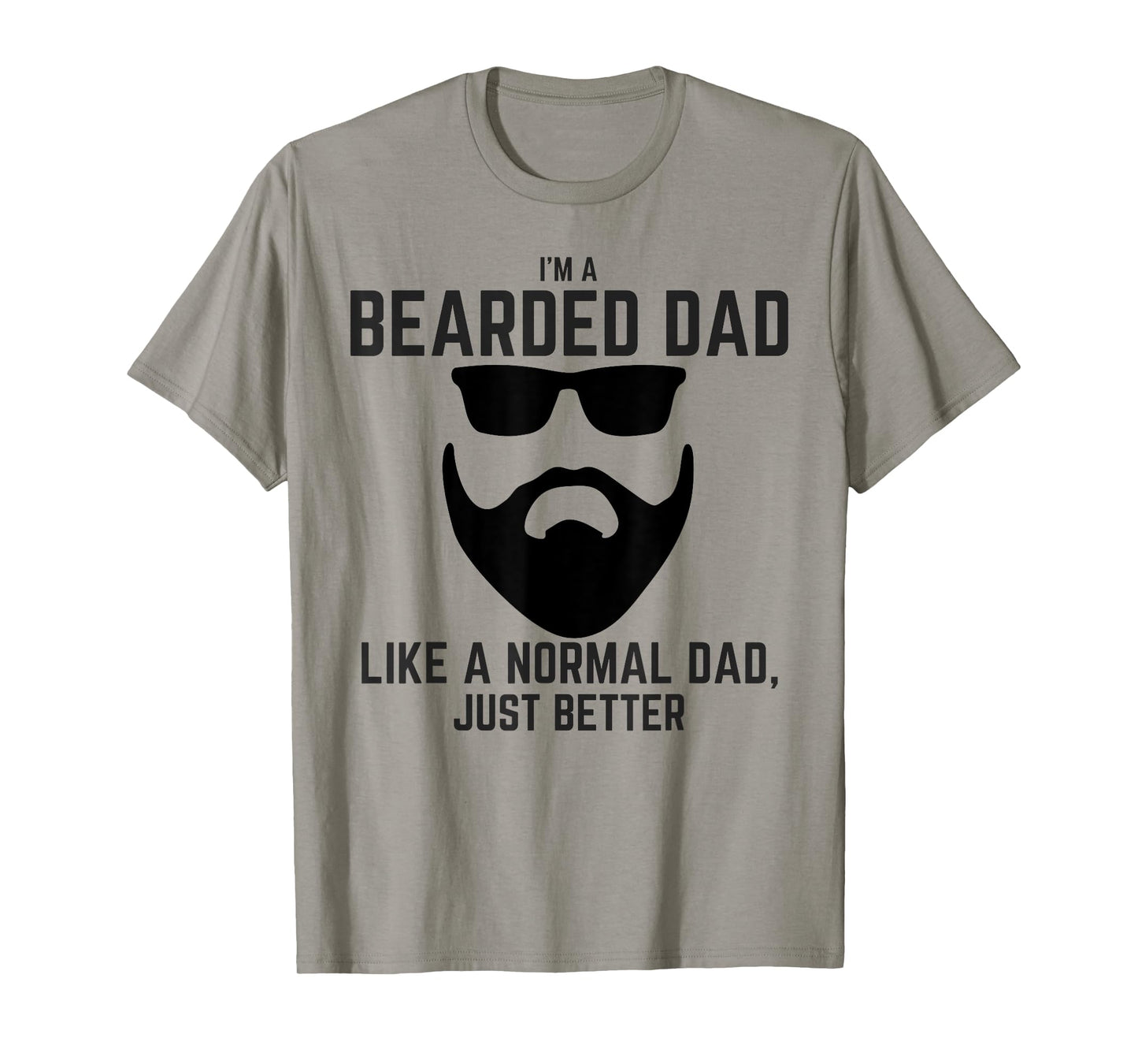 Bearded Dad Mens Beard Humor Funny Superhero T-Shirt