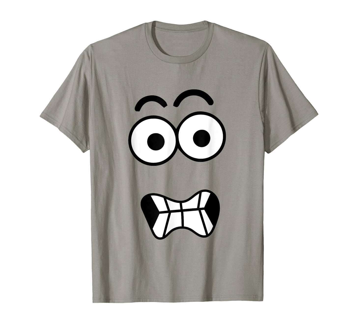 Funny Carrot Face Spooky Eyes Cracked Smile Halloween T-Shirt