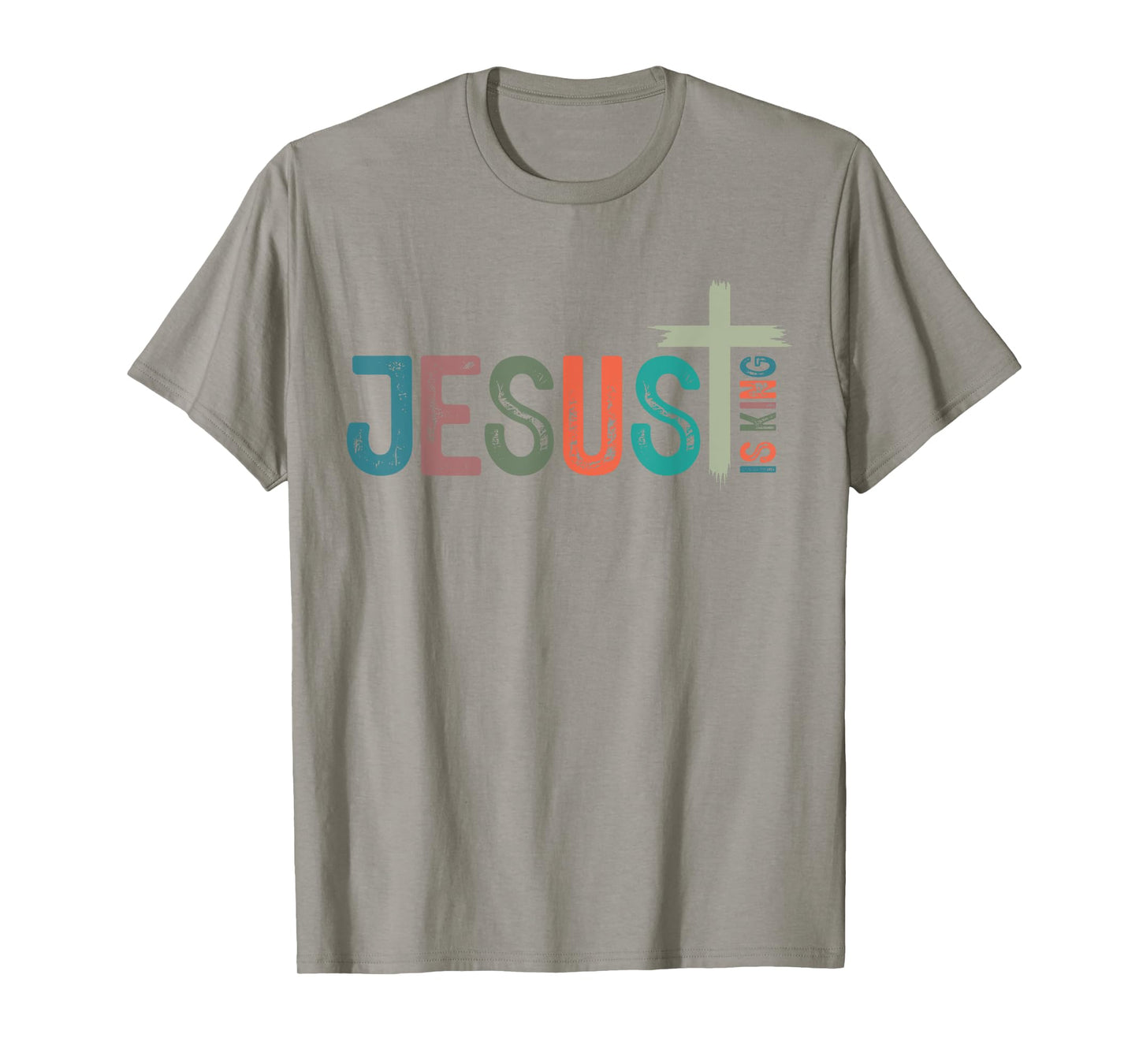 Jesus is King Christian Cross Retro God Loves You Religious T-Shirt