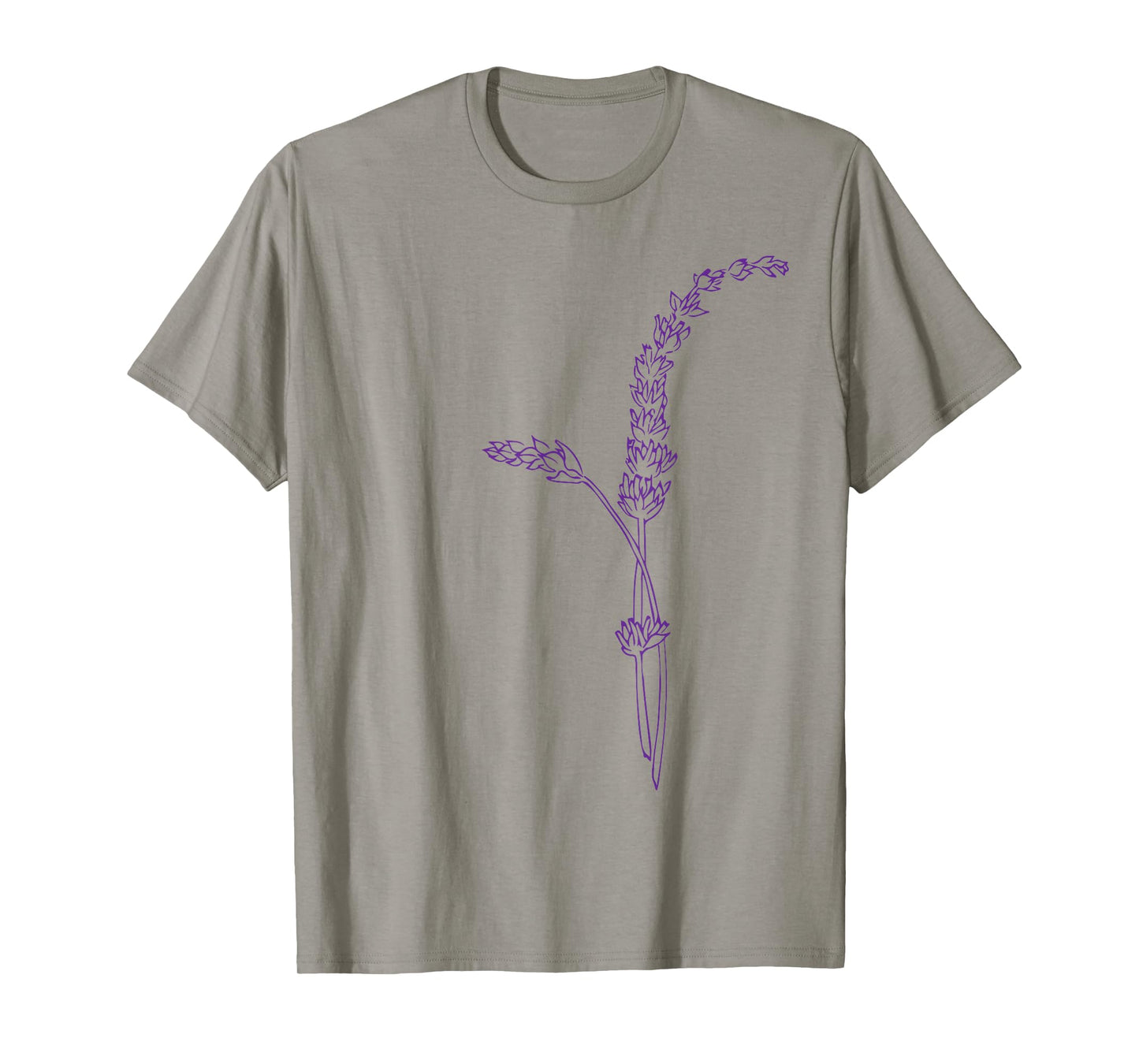 Lavender Flower Drawing Graphic Tees | Illustration | Sales T-Shirt