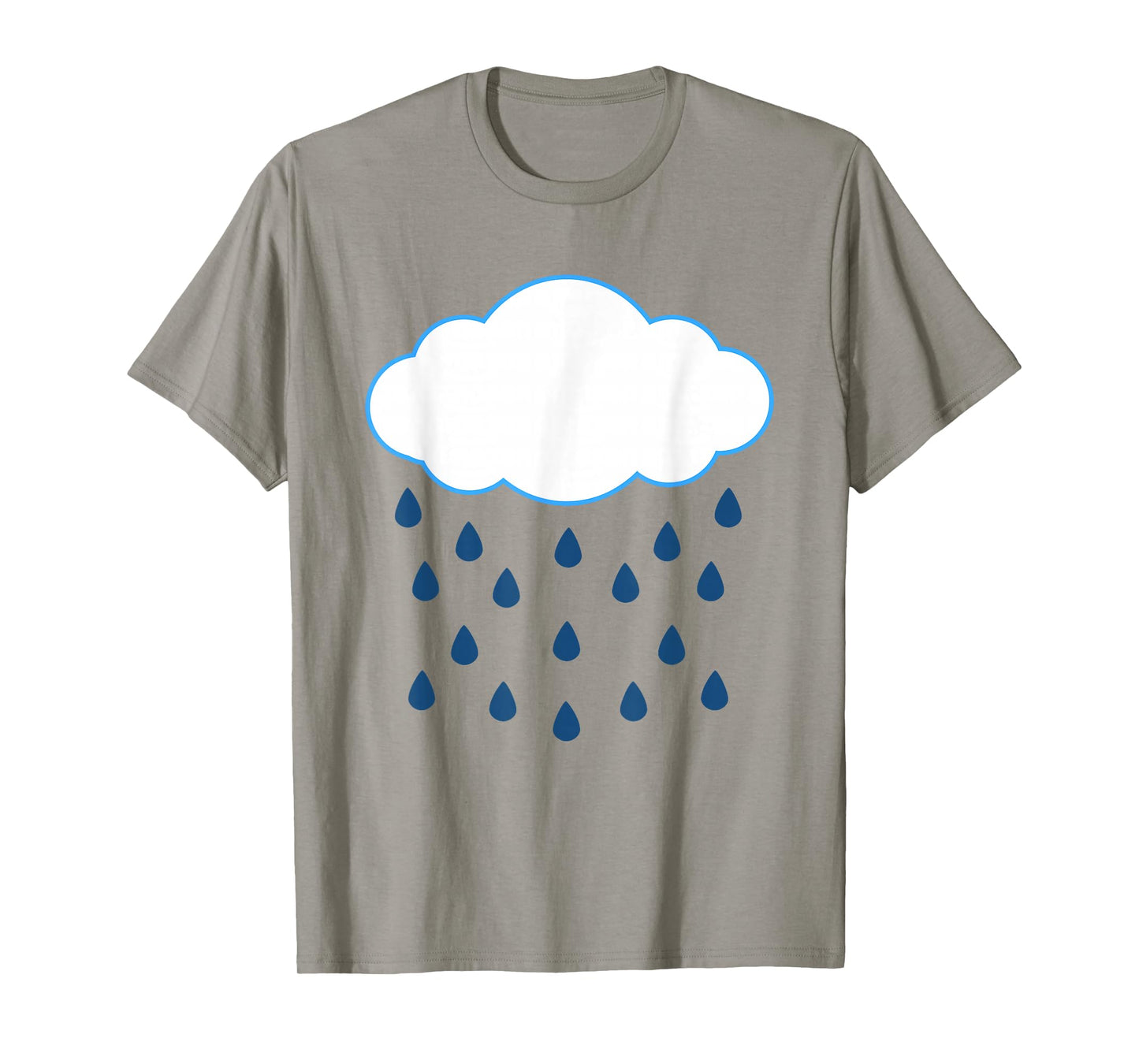 White Clouds Rain Drop Costume Christmas Halloween T-Shirt