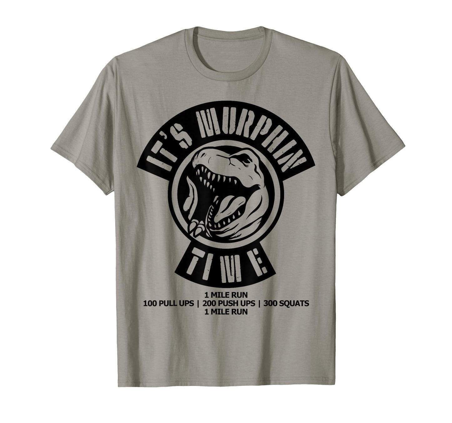 Murph Memorial Day Workout WOD Retro It's Murphin Time Funny T-Shirt
