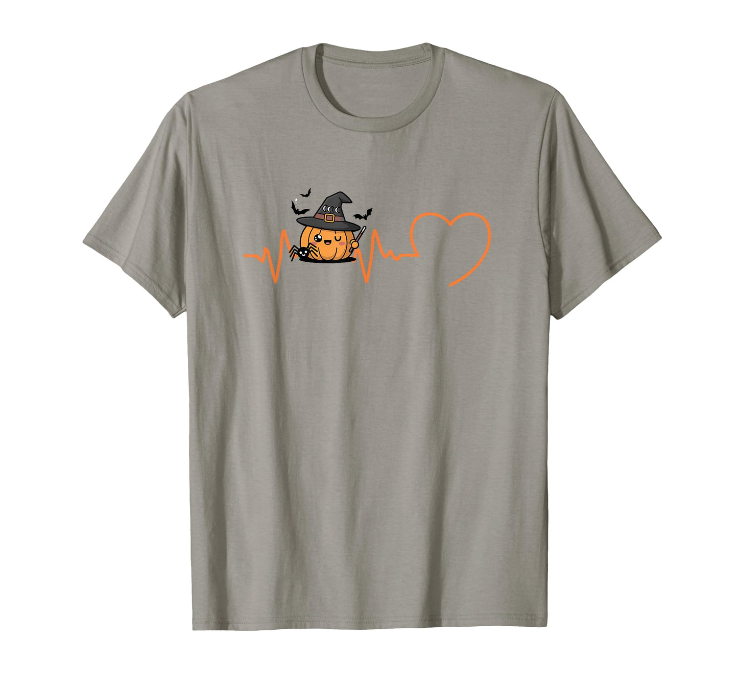 Pumpkin Heartbeat Halloween Kawaii Pumpkin Witch T-Shirt