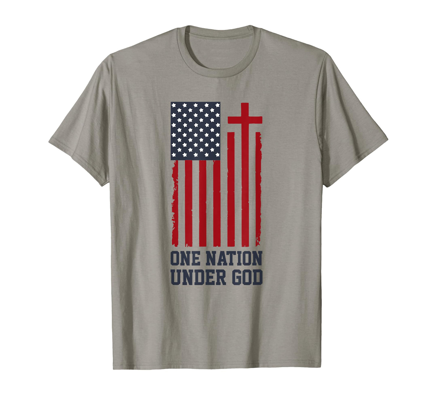 Patriotic Christian American Flag - One Nation Under God T-Shirt