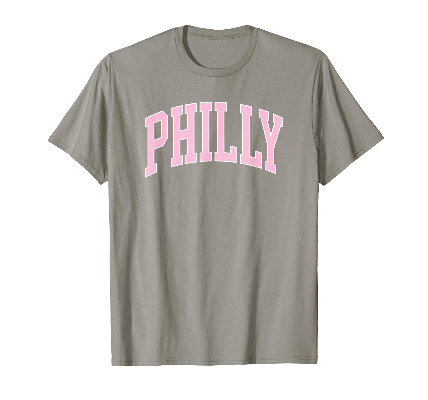 Retro Philly Pink Text Philadelphia Vintage Throwback Womens T-Shirt