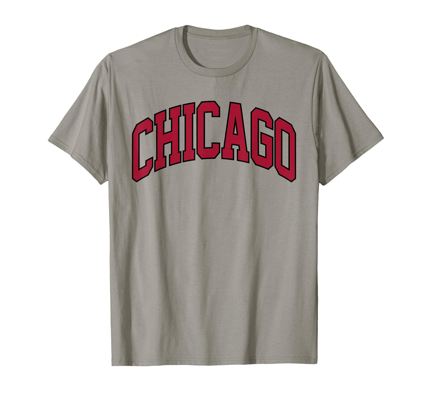 Retro Chicago Throwback Classic Chicago Men Women Red Black T-Shirt