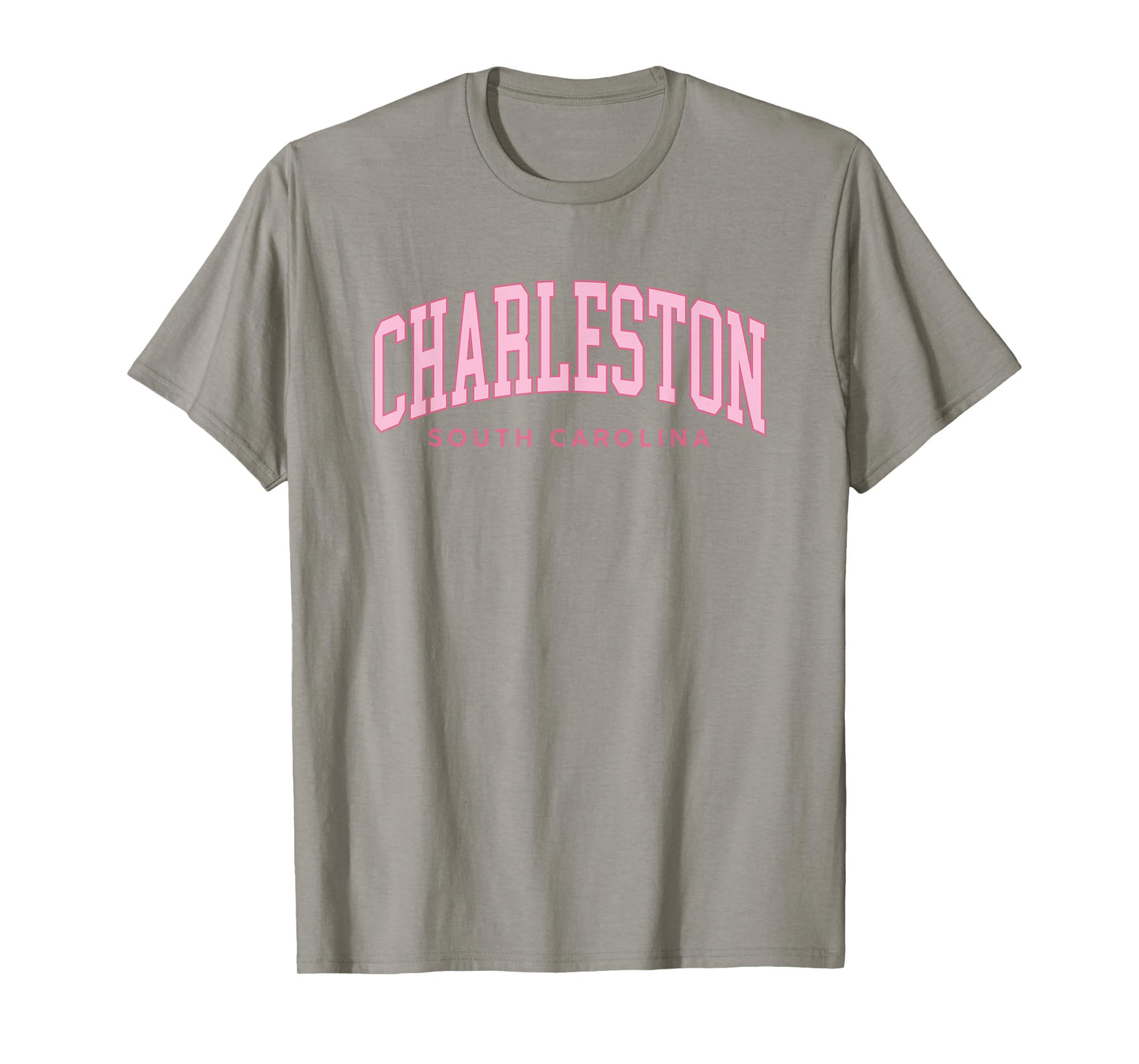 Charleston South Carolina Retro Preppy Throwback Pink Girls T-Shirt
