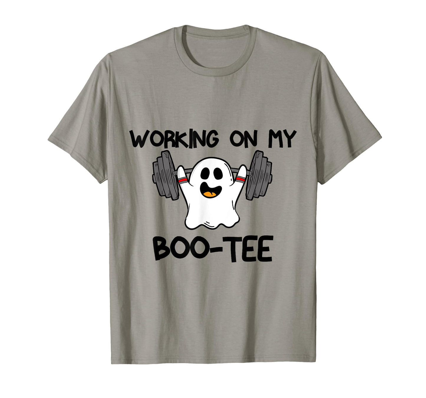 Working On My Booty Boo Ty Funny Halloween Gym Ghost T-Shirt