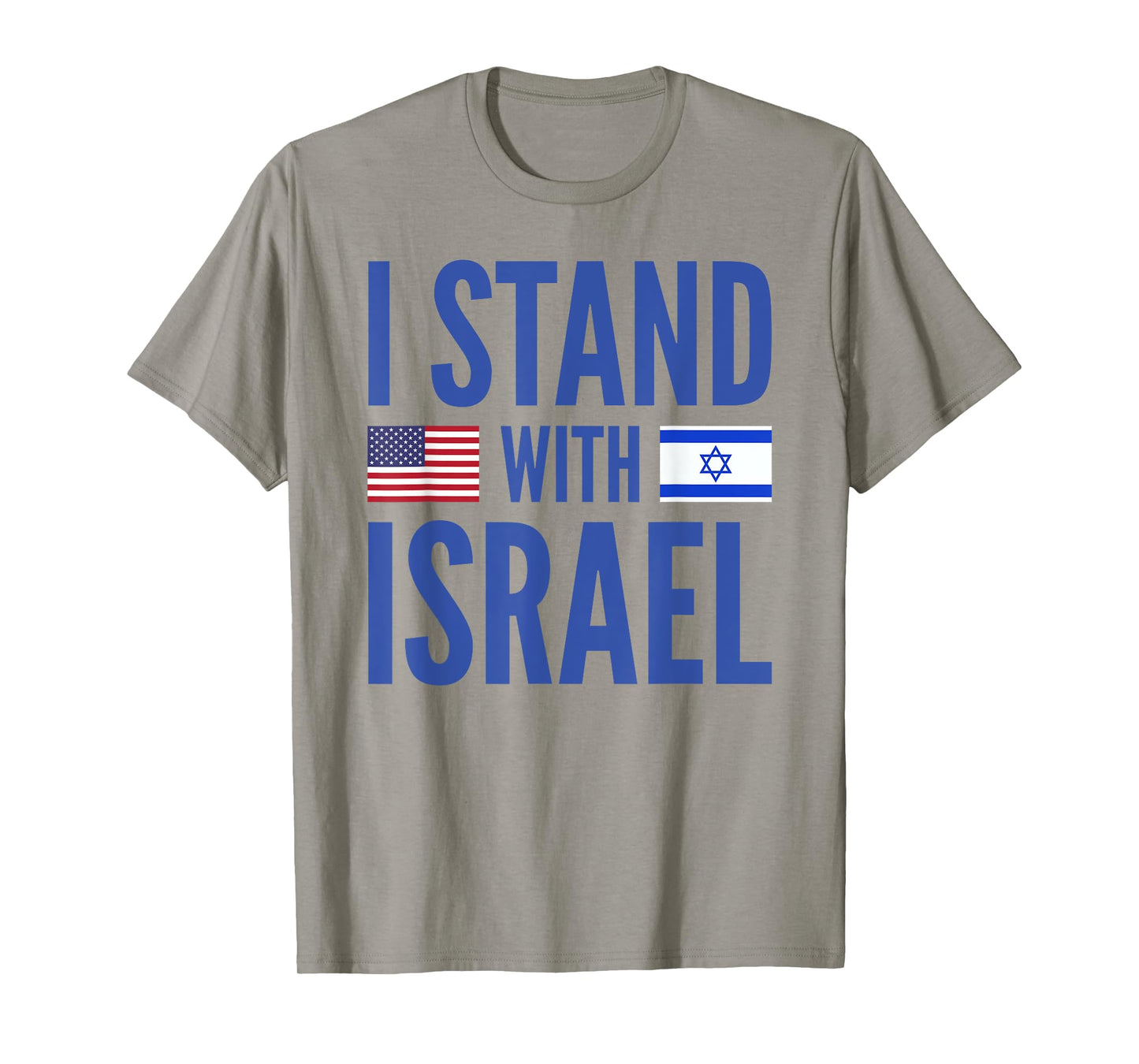 I Stand With Israel American-Israeli Flag T-Shirt