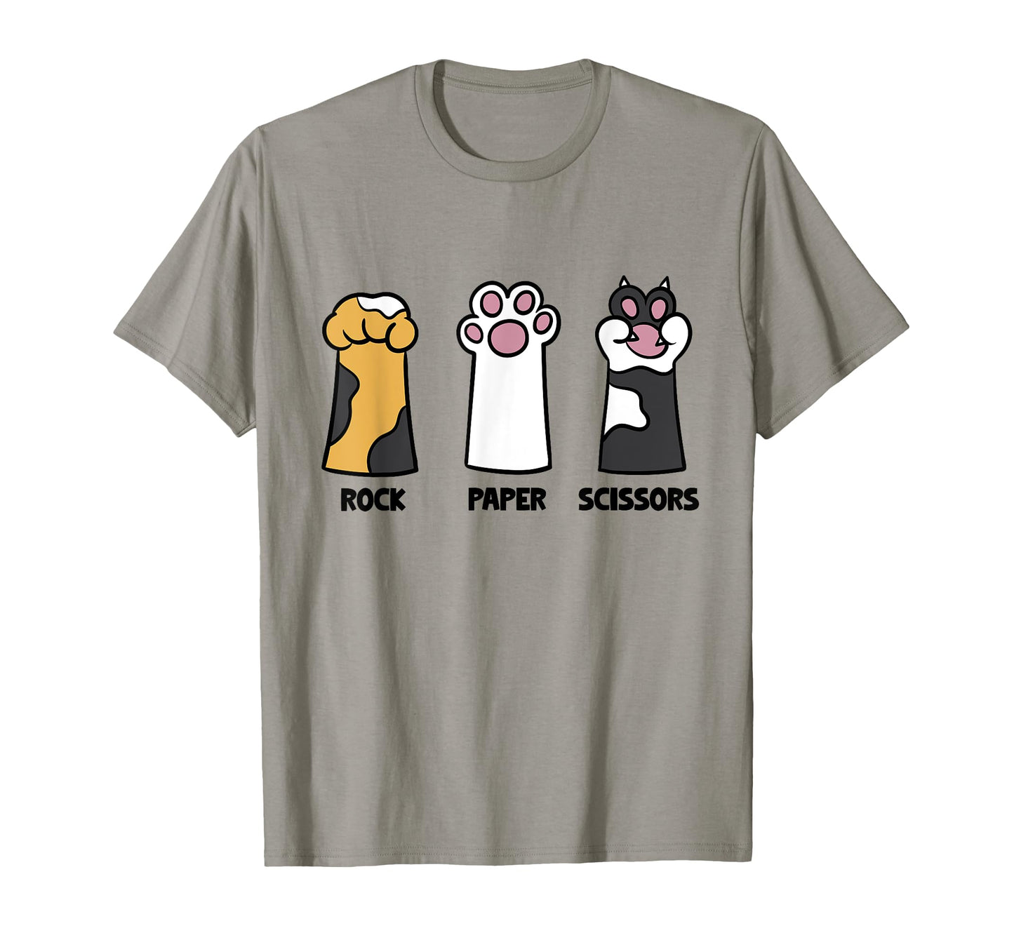 Cat Lover Cat Owner Funny Cat Rock Papers Scissors Fun Cat T-Shirt for Men Women