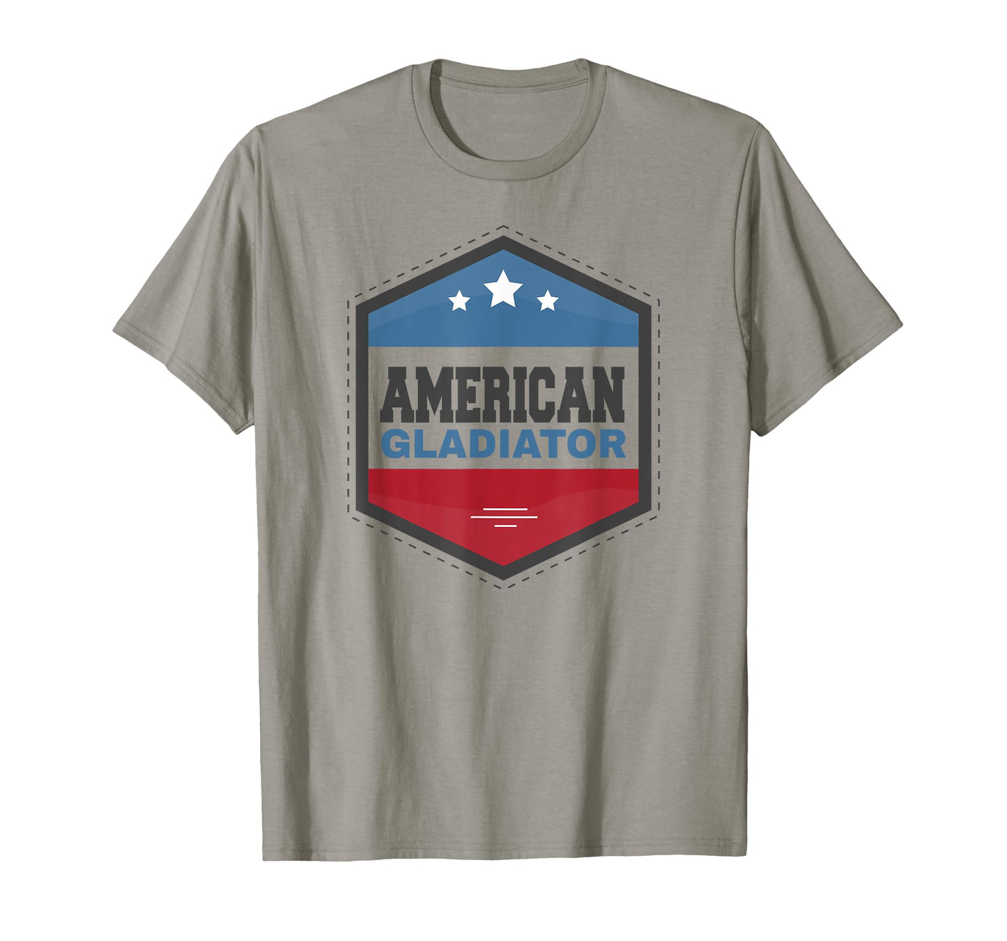 American Gladiator USA flag gym sports quote humor T-Shirt